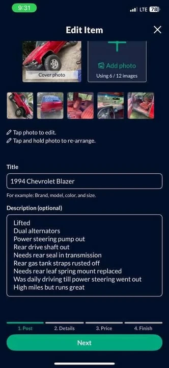 1994 Chevrolet Blazer - Image 8 of 8