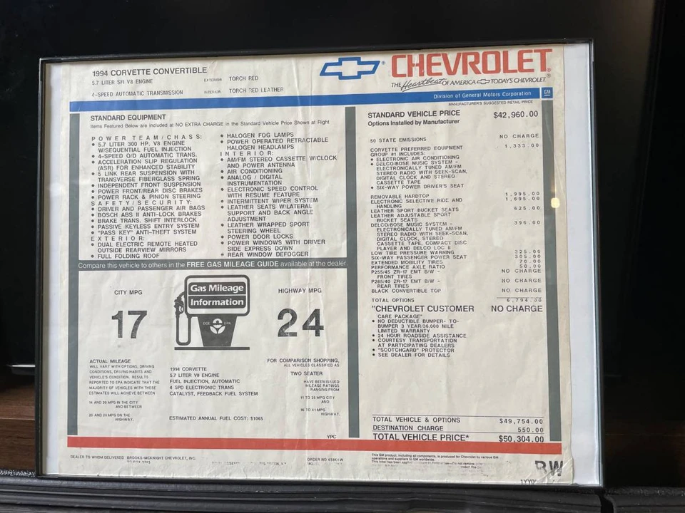 1994 Chevrolet Corvette C4 - Image 18 of 24