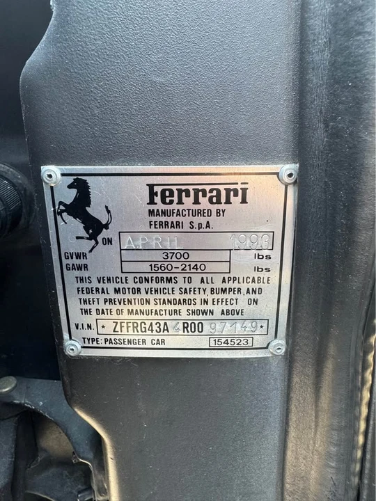 1994 Ferrari 348 Spider - Image 13 of 15