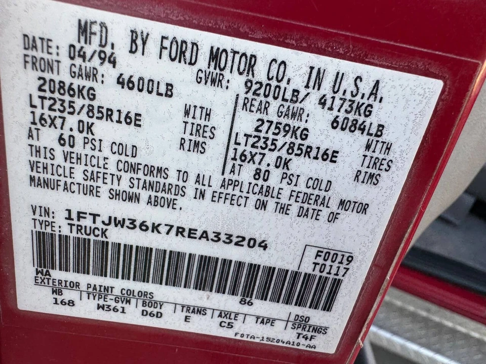 1994 Ford F-Series 9th Gen - Image 9 of 21