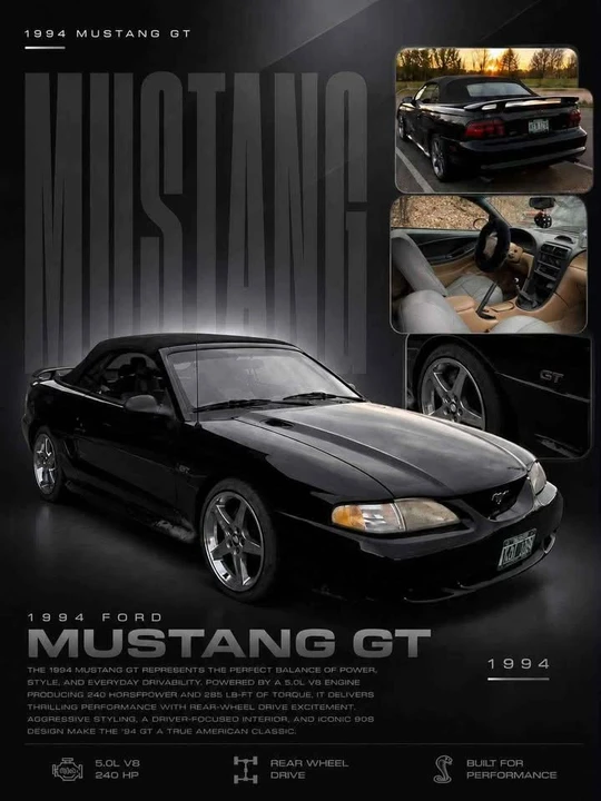 1994 Ford SN95 Mustang - Image 9 of 9