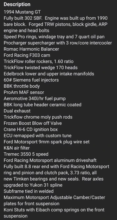 1994 Ford SN95 Mustang - Image 14 of 15