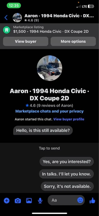 1994 Honda EG Civic - Image 8 of 8