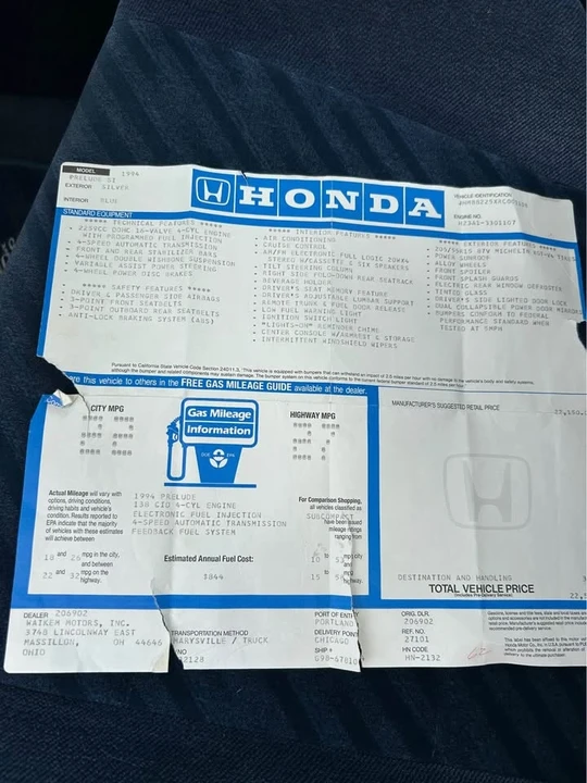 1994 Honda Prelude 4th Gen - Image 2 of 18