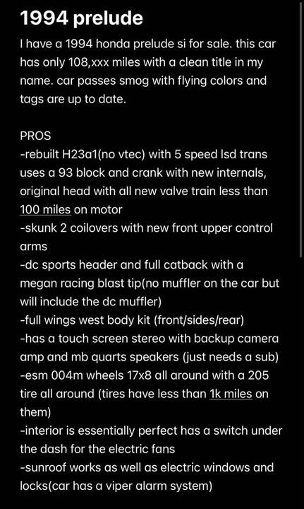 1994 Honda Prelude 4th Gen - Image 18 of 19