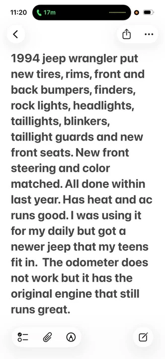 1994 Jeep YJ Wrangler - Image 6 of 6