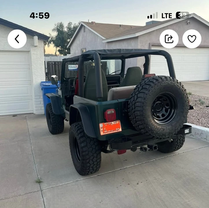 1994 Jeep YJ Wrangler - Image 2 of 4
