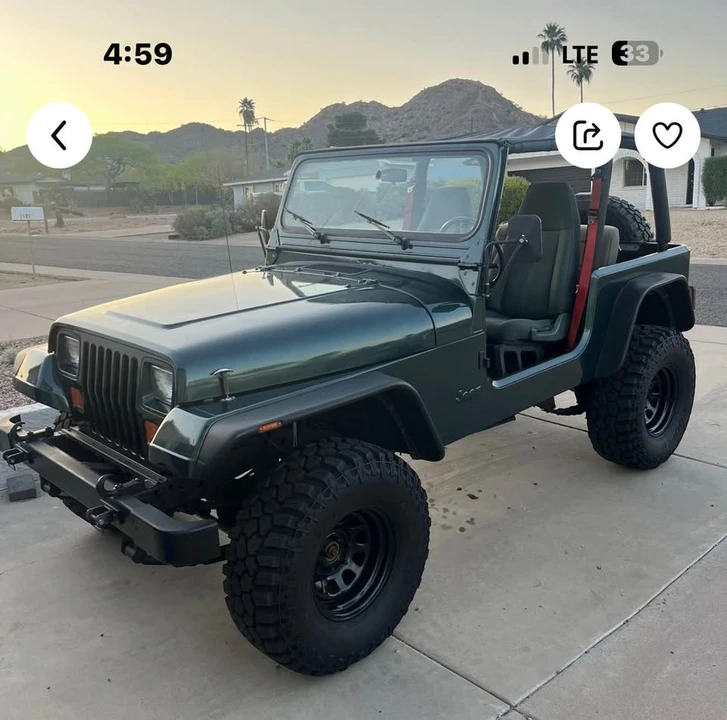 1994 Jeep YJ Wrangler - Image 3 of 4