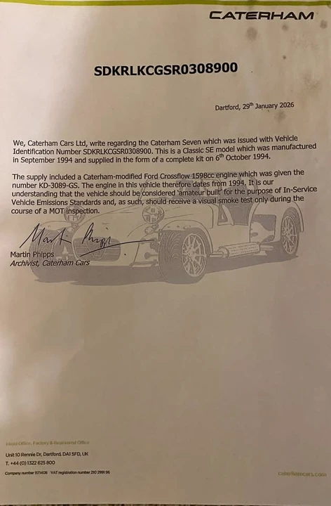 1994 Lotus Seven Replica - Image 14 of 20