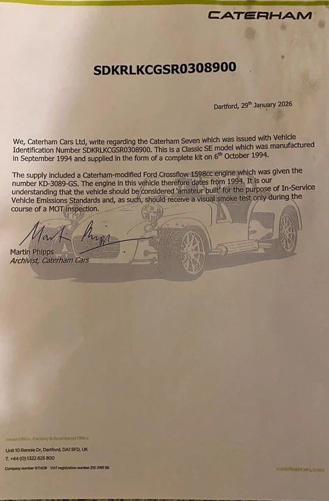 1994 Lotus Seven Replica - Image 17 of 21