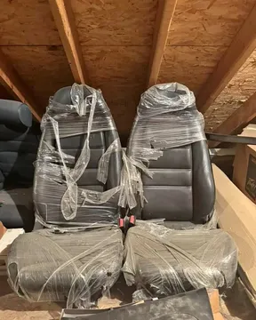 Mazda RX7 Black Leather Touring Seats OEM