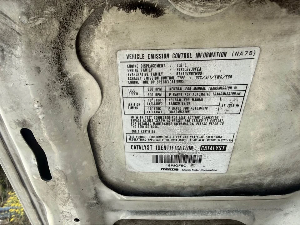 1994 Mazda NA MX-5 Miata - Image 12 of 17