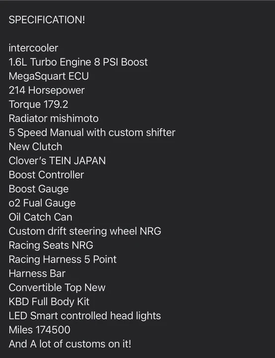1994 Mazda NA MX-5 Miata - Image 10 of 10