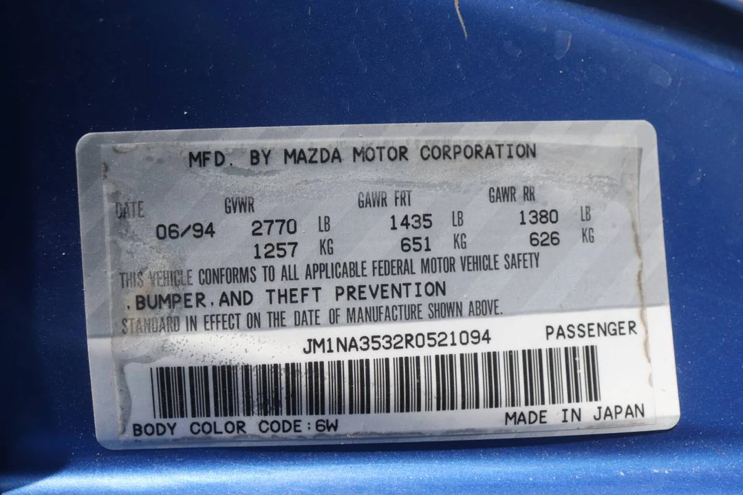 1994 Mazda NA MX-5 Miata - Image 10 of 23