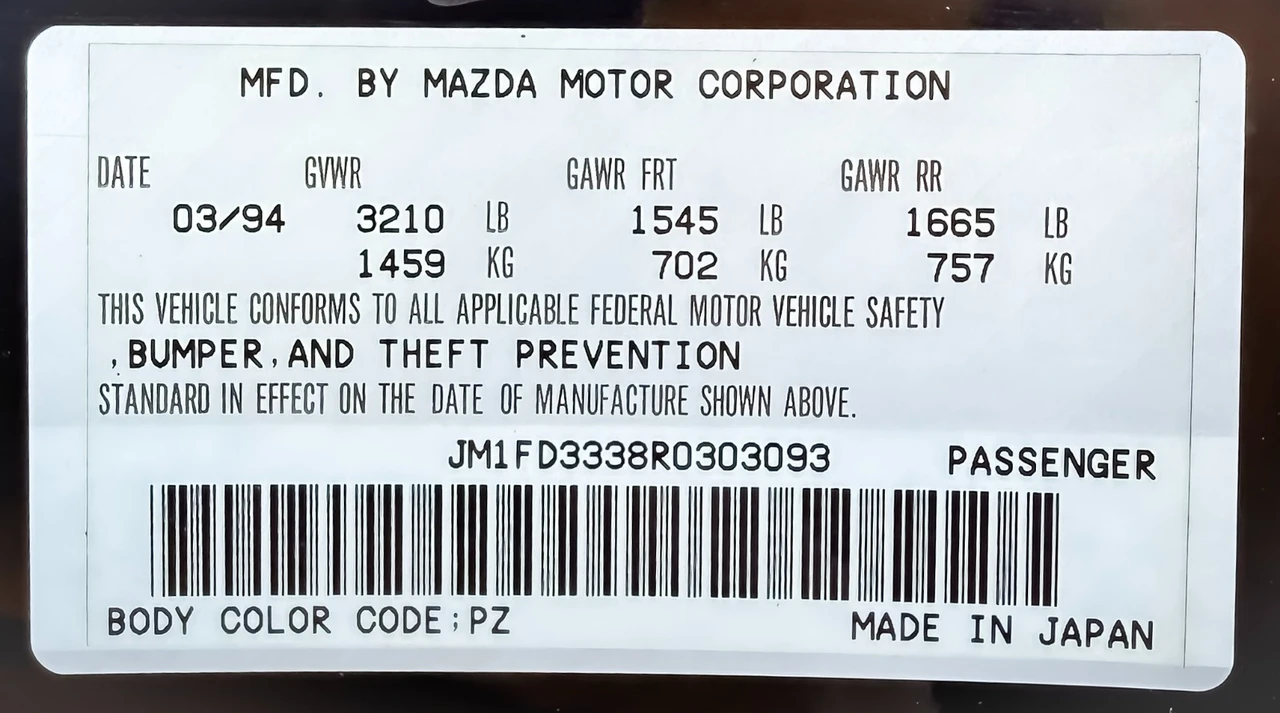 1994 Mazda RX-7 FD - Image 31 of 31