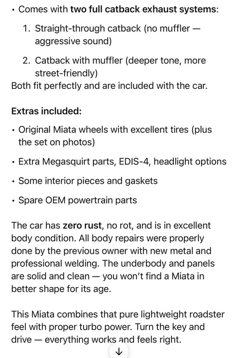 1994 Mazda NA MX-5 Miata - Image 14 of 14