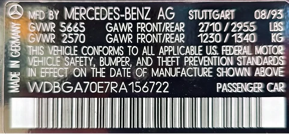 1994 Mercedes-Benz W140 S-Class - Image 16 of 20