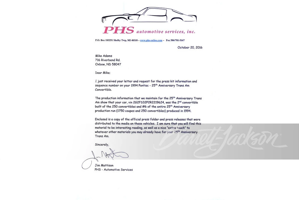 1994 Pontiac Firebird Trans Am 4th Gen - Image 17 of 18