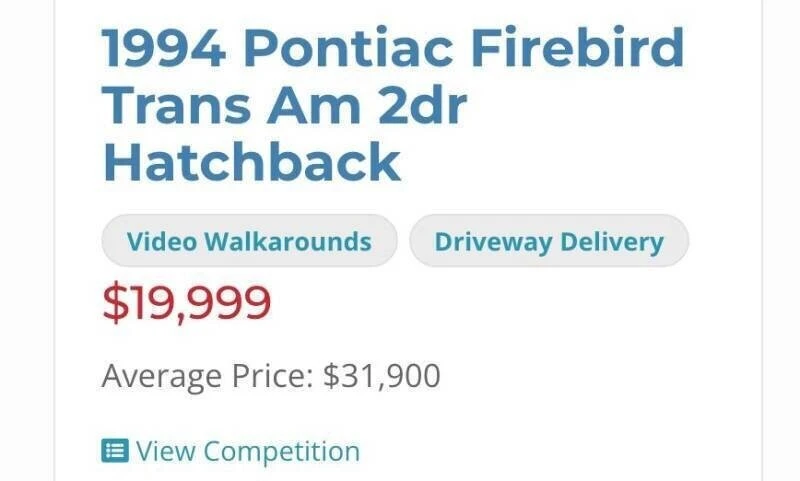 1994 Pontiac Firebird Trans Am 4th Gen - Image 11 of 21