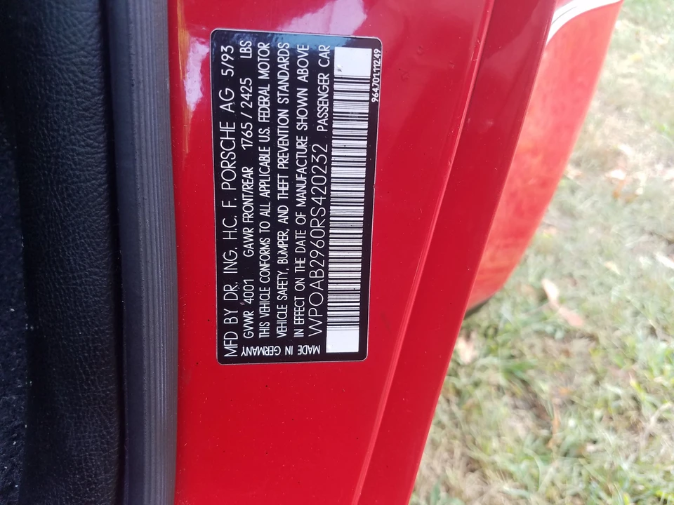 1994 Porsche 964 Carrera 4 - Image 3 of 10