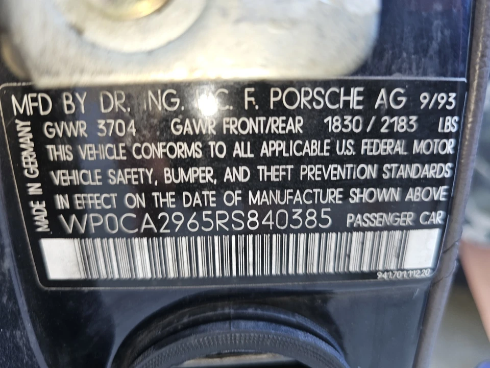 1994 Porsche 968 - Image 22 of 24