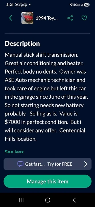 1994 Toyota Celica 6th Gen - Image 8 of 8