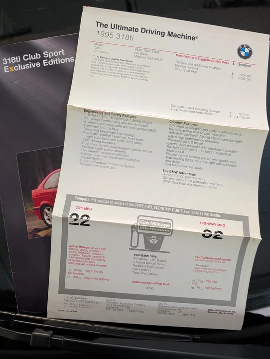 1995 BMW M3 - Image 6 of 6