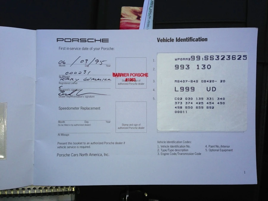 1995 Porsche 993 Carrera 4 - Image 7 of 7