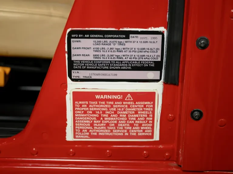 1995 AM General Hummer - Image 23 of 31