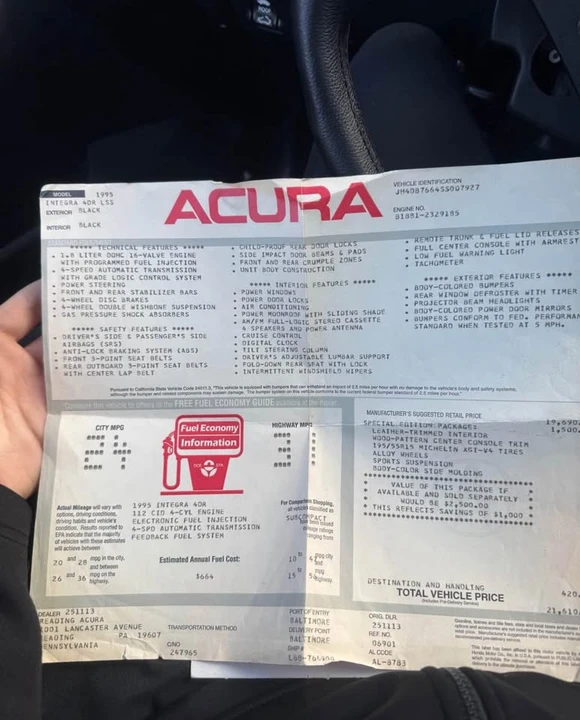 1995 Acura Integra 3rd Gen - Image 9 of 10