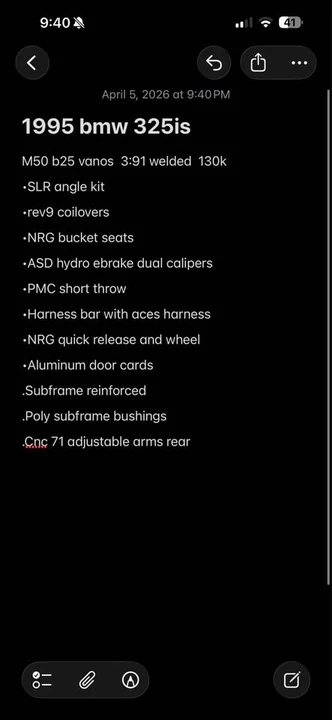 1995 BMW E36 3 Series - Image 9 of 9