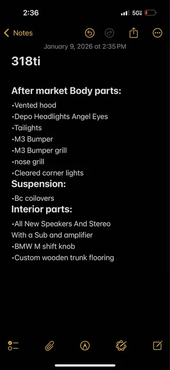 1995 BMW E36/5 3 Series Compact - Image 8 of 8