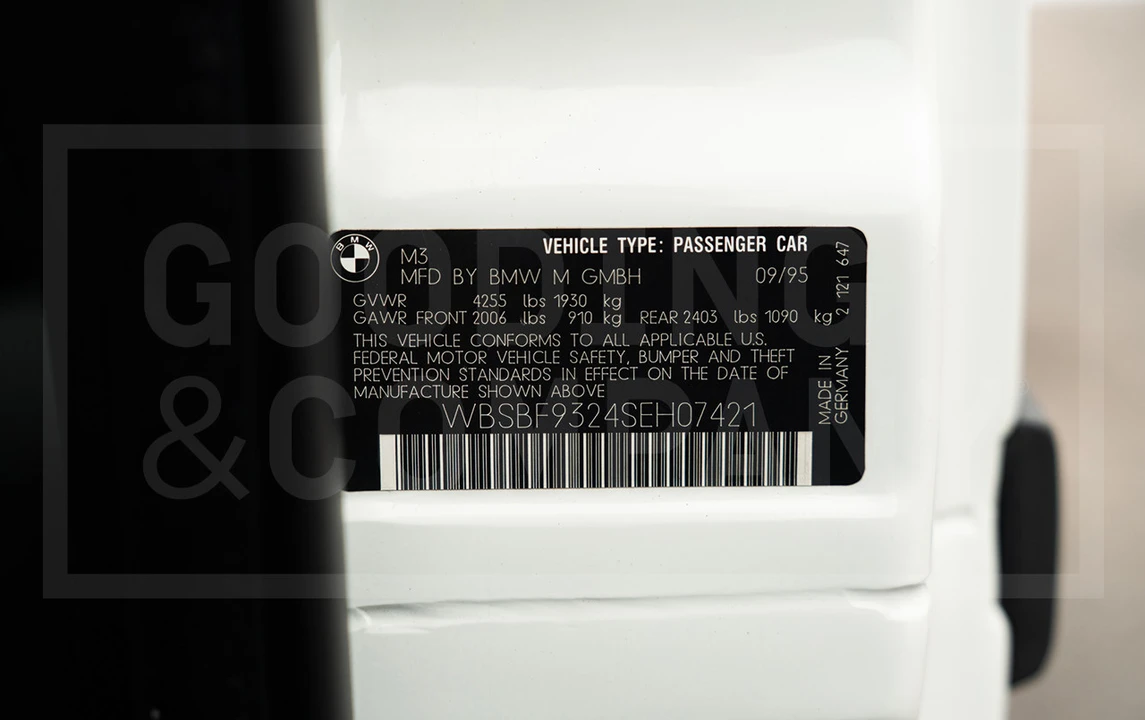 1995 BMW E36 M3 - Image 20 of 21