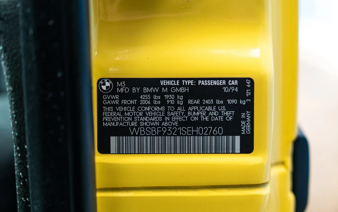 1995 BMW E36 M3 - Image 31 of 31