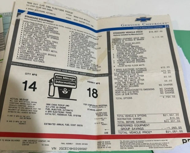 1995 Chevrolet C/K 4th Gen - Image 8 of 8