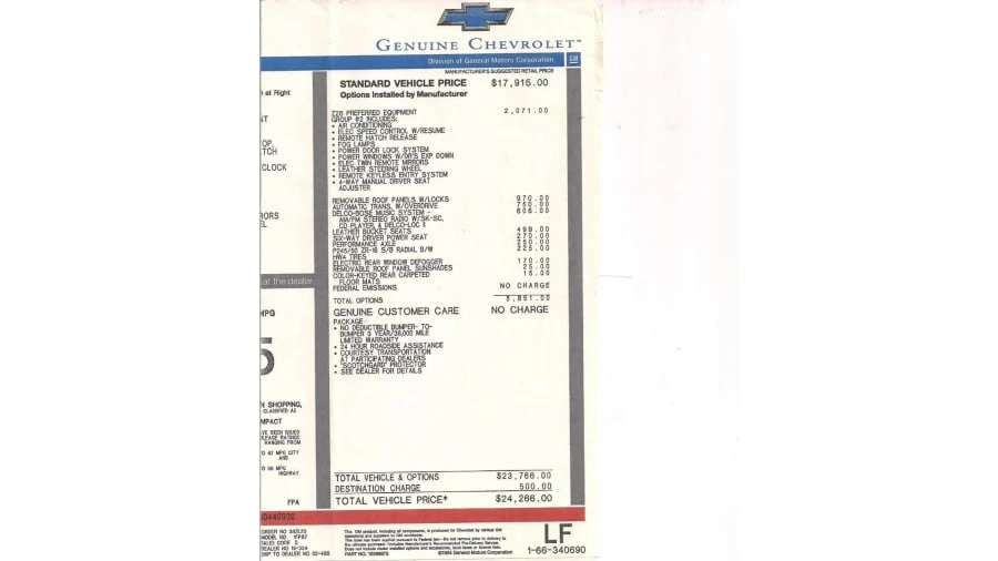 1995 Chevrolet Camaro 4th Gen - Image 22 of 23