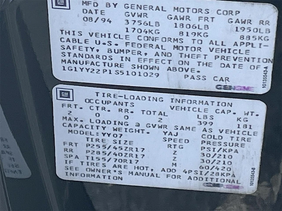 1995 Chevrolet Corvette C4 - Image 26 of 26