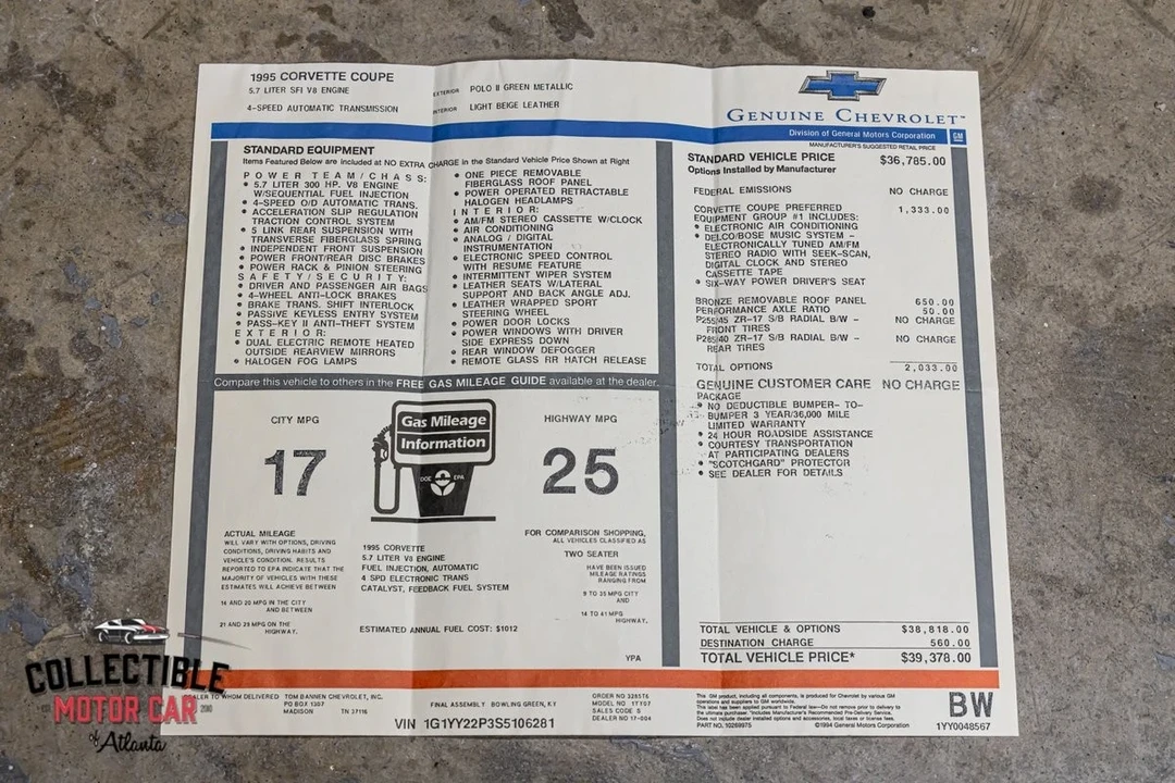 1995 Chevrolet Corvette C4 - Image 3 of 21