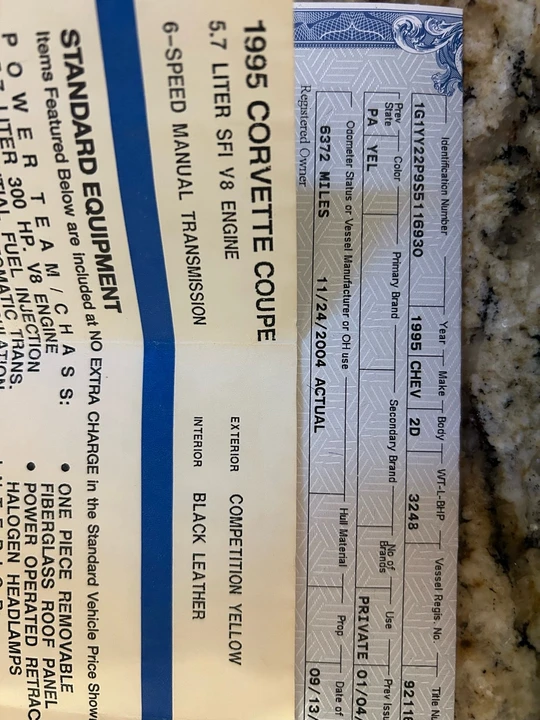 1995 Chevrolet Corvette C4 - Image 20 of 21