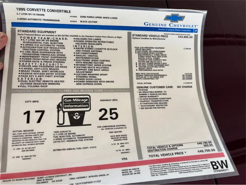 1995 Chevrolet Corvette C4 - Image 16 of 31