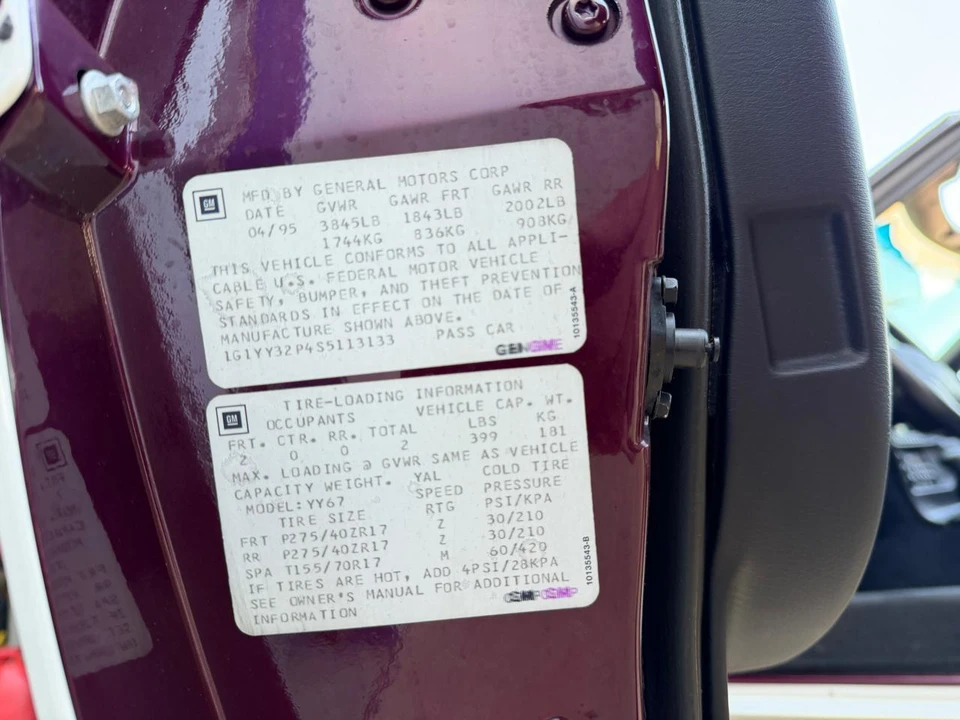 1995 Chevrolet Corvette C4 - Image 30 of 31