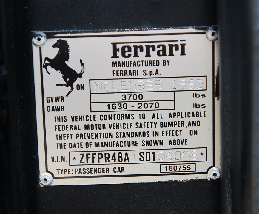 1995 Ferrari F355 Spider - Image 22 of 30