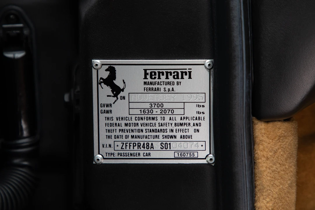 1995 Ferrari F355 Spider - Image 2 of 31