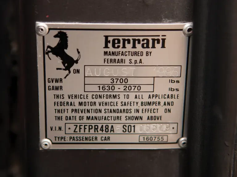 1995 Ferrari F355 Spider - Image 24 of 26