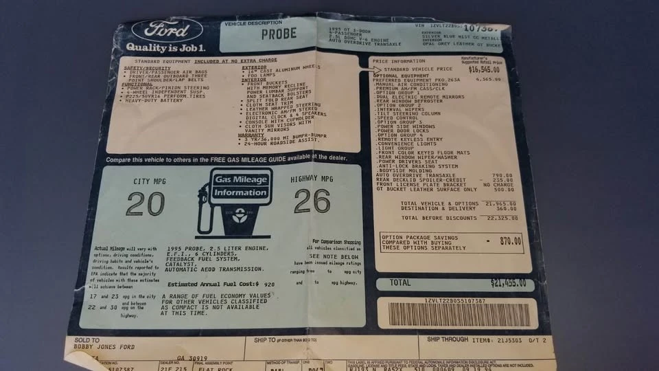 1995 Ford Probe - Image 13 of 17