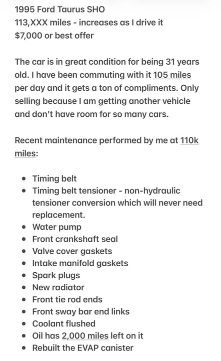 1995 Ford Taurus SHO 2nd Gen - Image 17 of 20