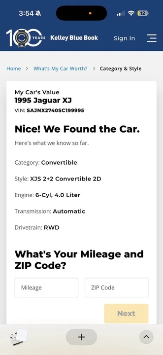 1995 Jaguar XJS Convertible - Image 6 of 7