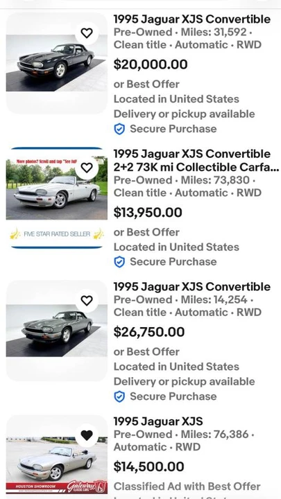 1995 Jaguar XJS Convertible - Image 21 of 24