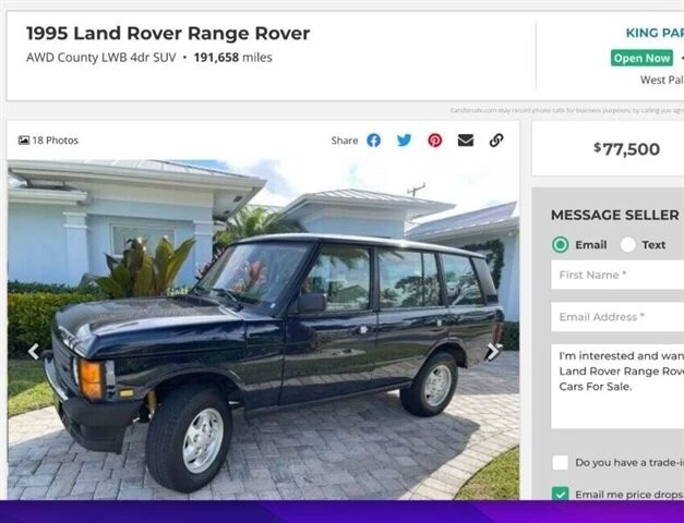 1995 Land Rover Range Rover Classic - Image 5 of 21