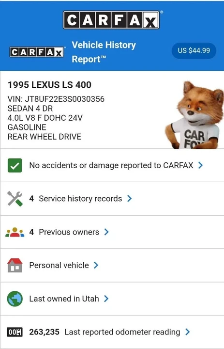 1995 Lexus LS 2nd Gen - Image 16 of 16